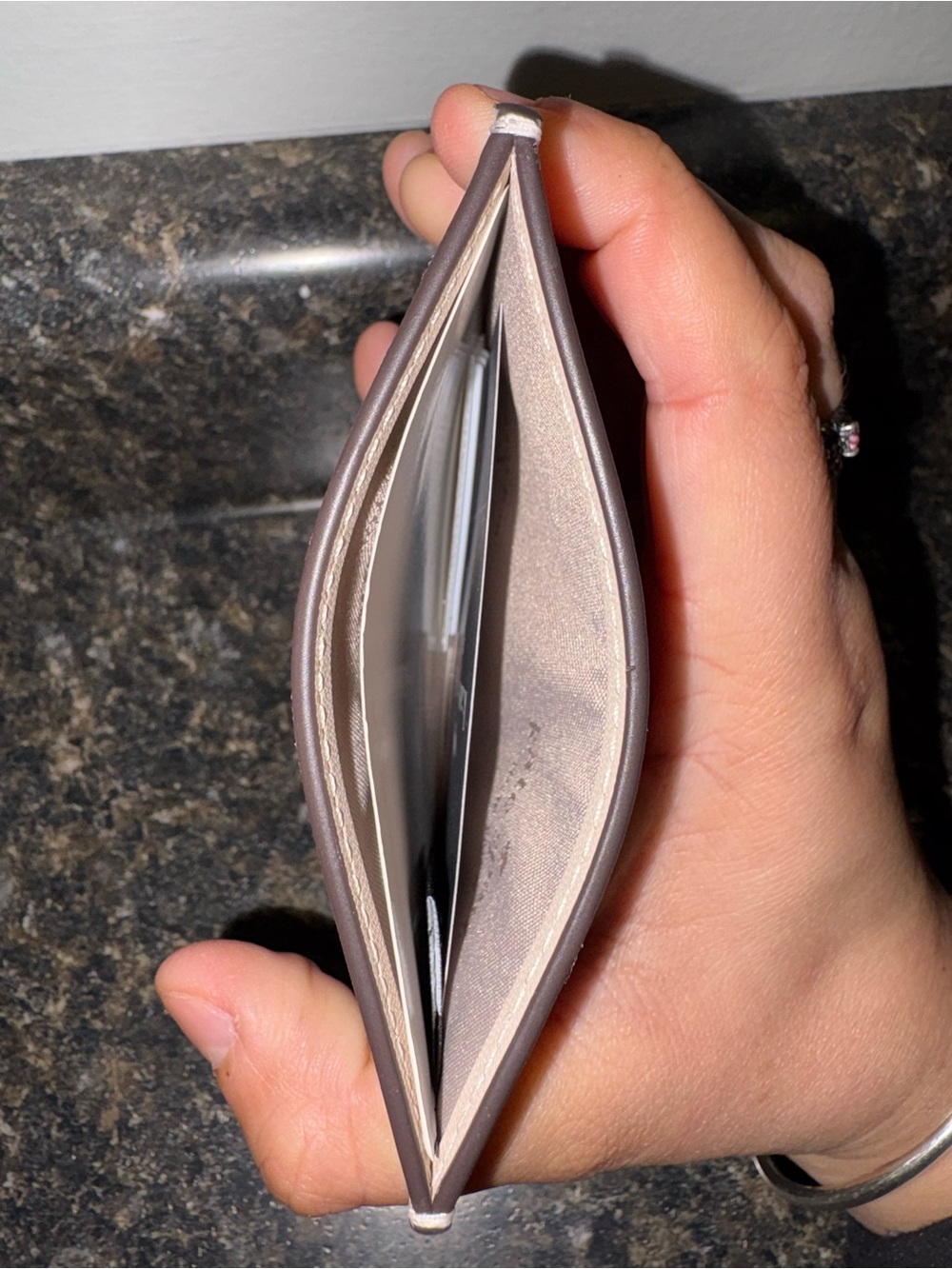 Spade Flower Small Slim Card Holder - Picture 7 of 7